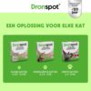 Gewichtstabel Dronspot voor kleine, middelgrote en grote katten