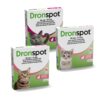 Dronspot ontwormingspipet voor katten in drie maten, klein, middelgroot en groot