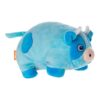 Moo Moo de Koe hondenknuffel van voren gezien met hoorntjes en roze snuit