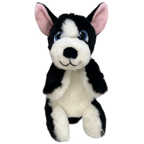 KONG Comfort Pups Boss detailfoto – krakende oortjes en pluche materiaal