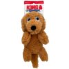 KONG Comfort Pups Goldie – pluche knuffelspeelgoed voor honden met pieper