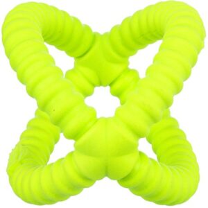 Trixie Aqua Toy Grijper limoengroen 17 cm in kruisvorm, drijvend TPR speelgoed voor honden