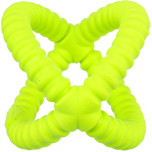 Trixie Aqua Toy Grijper limoengroen 17 cm in kruisvorm, drijvend TPR speelgoed voor honden