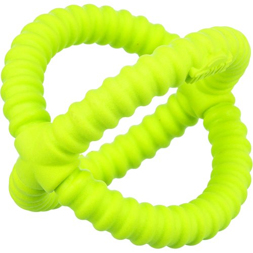 Trixie Aqua Toy Grijper limoengroen 17 cm – twee ringen schuin, TPR waterspeelgoed hond