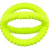 Trixie Aqua Toy Grijper limoengroen 17 cm – twee ringen vooraanzicht, drijvend waterspeelgoed voor honden