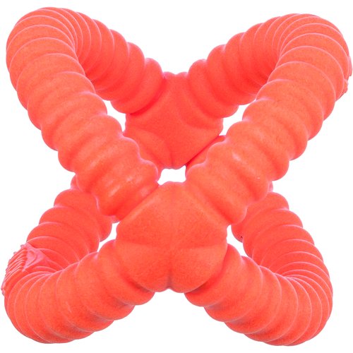 Trixie Aqua Toy Grijper oranje 14 cm in kruisvorm, drijvend TPR speelgoed voor honden