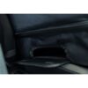 Detailopname bevestigingsconstructie Trixie autostoel hond geplaatst in auto-interieur