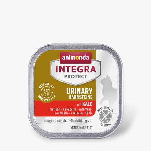 Kuipje Animonda Integra Protect Urinary kattenvoer met kalf, graanvrije dieetvoeding tegen struvietstenen