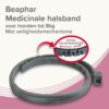 Grijze Beaphar Medicinale halsband voor kleine honden met extra veiligheidszone