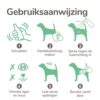 Gebruiksaanwijzing Beaphar Natte Hond Spray in zes stappen, van schudden tot vacht doorborstelen