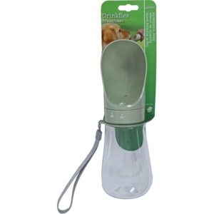 Drinkfles Travel warmgrijs – praktische waterfles voor huisdieren met draagkoord, ideaal voor wandelingen in Hulst en omgeving