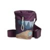 Pomppa Treat Bag beloningstasje in maroon met bergprint en verstelbare riem op witte achtergrond