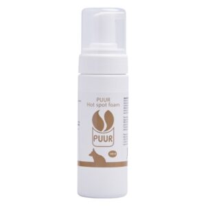 Flacon PUUR Hot Spot Foam 148 ml met pompdispenser voor hotspots bij honden