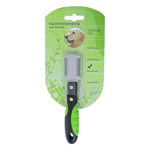 Trimmes hond Grof voor het plukken van een dichte ruwharige vacht