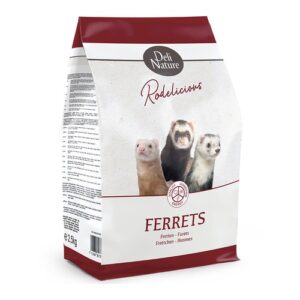 Zak Deli Nature Rodelicious frettenvoer van 2,5 kg, compleet voer voor volwassen fretten
