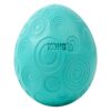Turquoise catnip ei van KONG met reliëf van cirkels