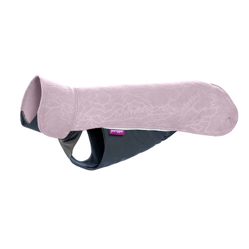Pomppa JumppaPomppa fleece trui hond kleur Elderberry, zijaanzicht productfoto op witte achtergrond