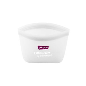 Pomppa silicone pouch 500ml wit voedveilig silicone insert