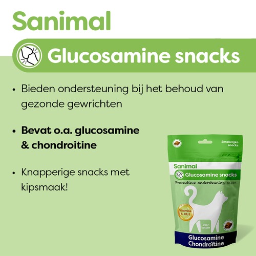 Kenmerken van de glucosamine snacks voor katten met kipsmaak en chondroitine