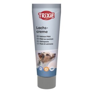 Tube Trixie Zalmpasta van 110 gram, likpasta voor de hond met 35 procent zalm