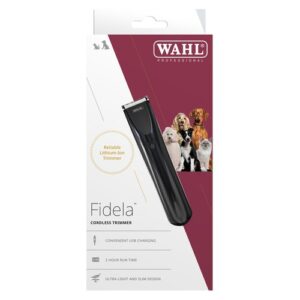 Wahl Fidela snoerloze trimmer voor hond en kat in verpakking