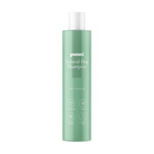 Fles Yommi hondenshampoo tegen geur Anti Odour 250 ml voor een frisse vacht