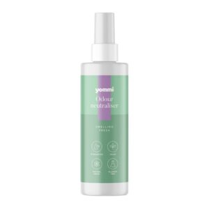 Fles Yommi hondenspray tegen geur Odour Neutraliser 200 ml voor een frisse vacht tussen wasbeurten