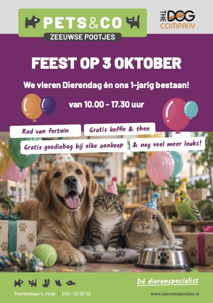 Dierendag & 1-jarig bestaan van Zeeuwse Pootjes