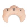 Pluche croissant met kattengezicht en krinkelfolie uit de Beeztees koffie speelset
