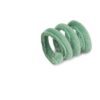 Groen pluche springveertje uit de Beeztees koffie kattenspeelgoed set