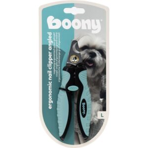 Boony ergonomische nageltang voor grote honden, maat L, in verpakking