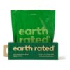 Earth Rated poepzakjes 300 stuks in een doos met groen zakje eruit
