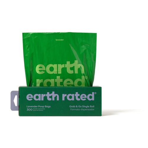 Earth Rated poepzakjesdoos lavendel, hondenpoepzakjes met zakje uit de doos