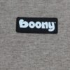 Boony logo op het hondenkussen in grijs