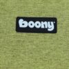 Boony logo op het hondenkussen in groen