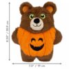 Afmetingen KONG Halloween Snuzzles Bear: ongeveer 21 cm hoog en 19 cm breed