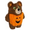 Bruine pluche beer met oranje pompoentrui, KONG Halloween Snuzzles Bear