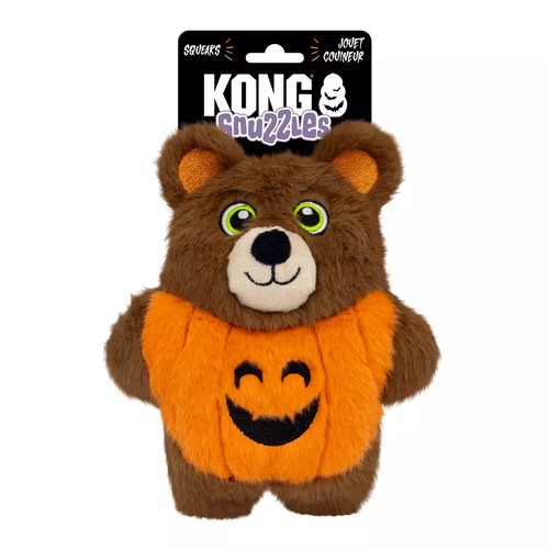 KONG Halloween Snuzzles Bear aan het originele kaartje met pieper vermelding
