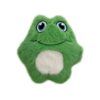 KONG Snuzzles Mini Frog hondenknuffel, groene kikker met wit buikje