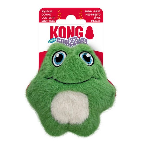 KONG Snuzzles Mini Frog in originele verpakking met pieper-vermelding