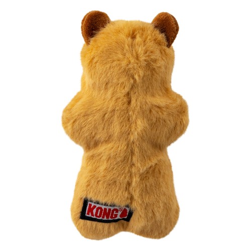 Achterkant van de KONG Snuzzles Mini Llama met het KONG merklabel
