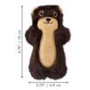 Afmetingen van de KONG Snuzzles Mini Otter, 12 x 6,9 cm