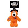 Halloween hondenspeeltje KONG Wild Knots Witch Bear S/M, oranje heksenbeer met pieper