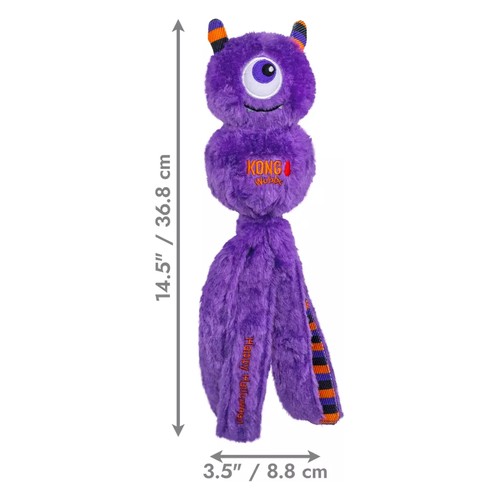 Afmetingen KONG Wubba Halloween Monster L, 36,8 cm lang en 8,8 cm breed