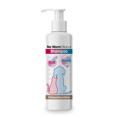 No Worm Diacur shampoo 250 ml met chloorhexidine voor hond en kat