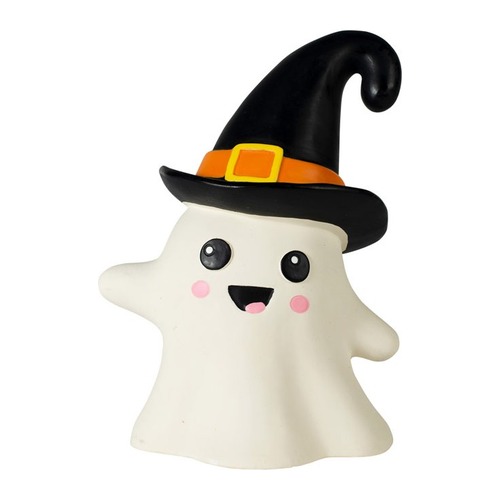 One Wicked Ghost halloween hondenspeelgoed spookje met heksenhoed