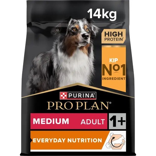 Verpakking Pro Plan Medium Adult Everyday Nutrition met kip, zak van 14 kg