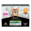Doos Pro Plan Sterilised Nutrisavour kattenvoer met kip in saus, 10 zakjes van 85 gram