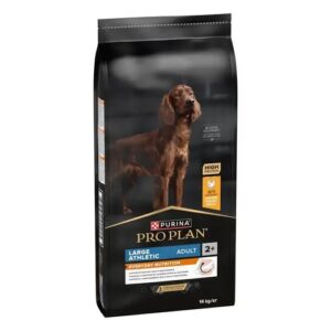 Zijkant verpakking Pro Plan Large Athletic hondenbrokken voor grote actieve honden