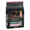 Verpakking Pro Plan Small & Mini Puppy Sensitive Skin met zalm voor een gevoelige huid, 3 kg